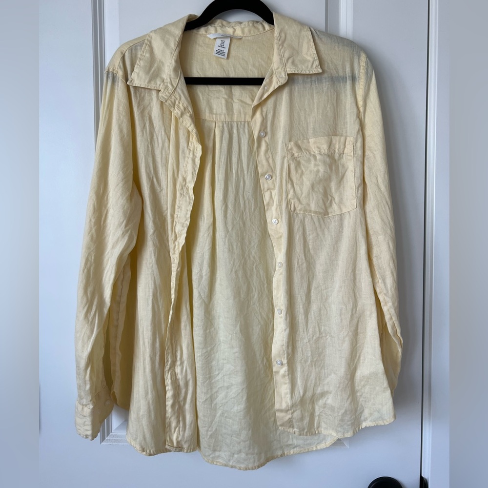 Yellow Linen Shirt